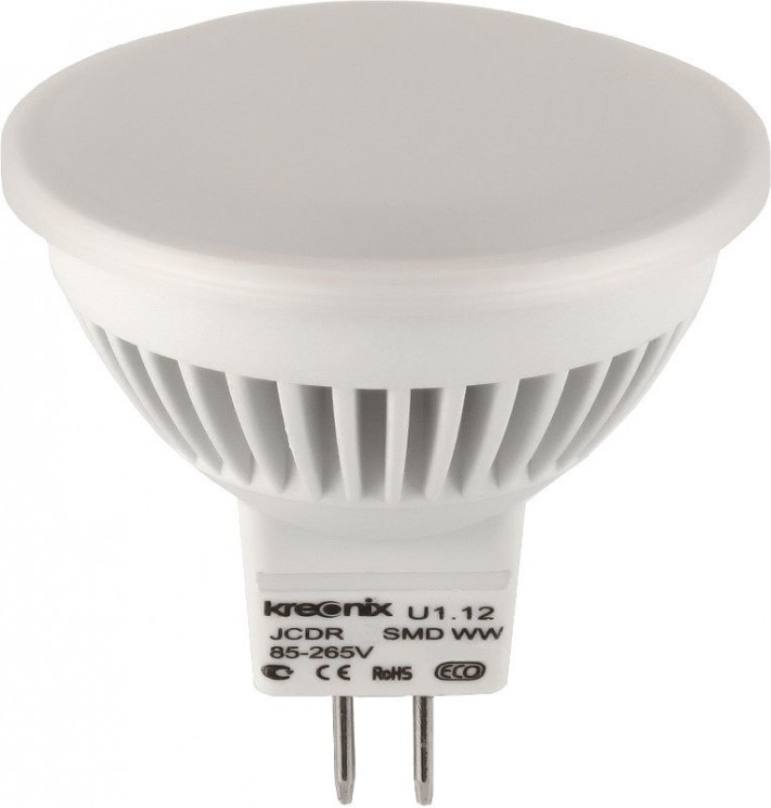 Лампа светодиодная GU5.3 6W 4200K холод бел д/точ светильников